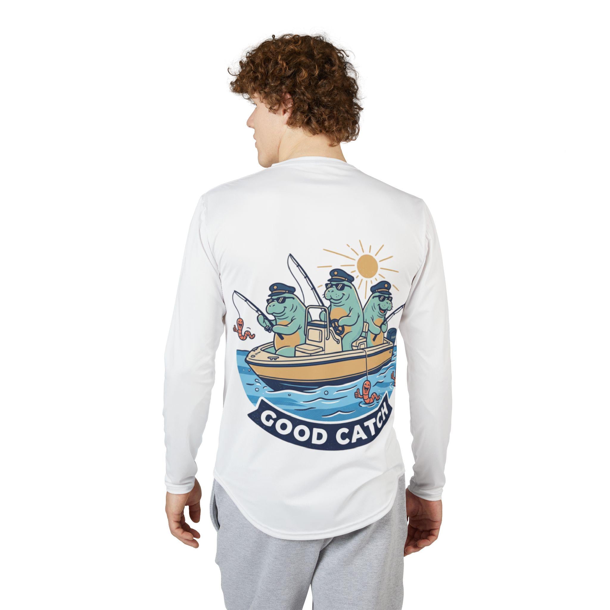 Good Catch Fishing Crew Long Sleeve Shirt | UV Protection