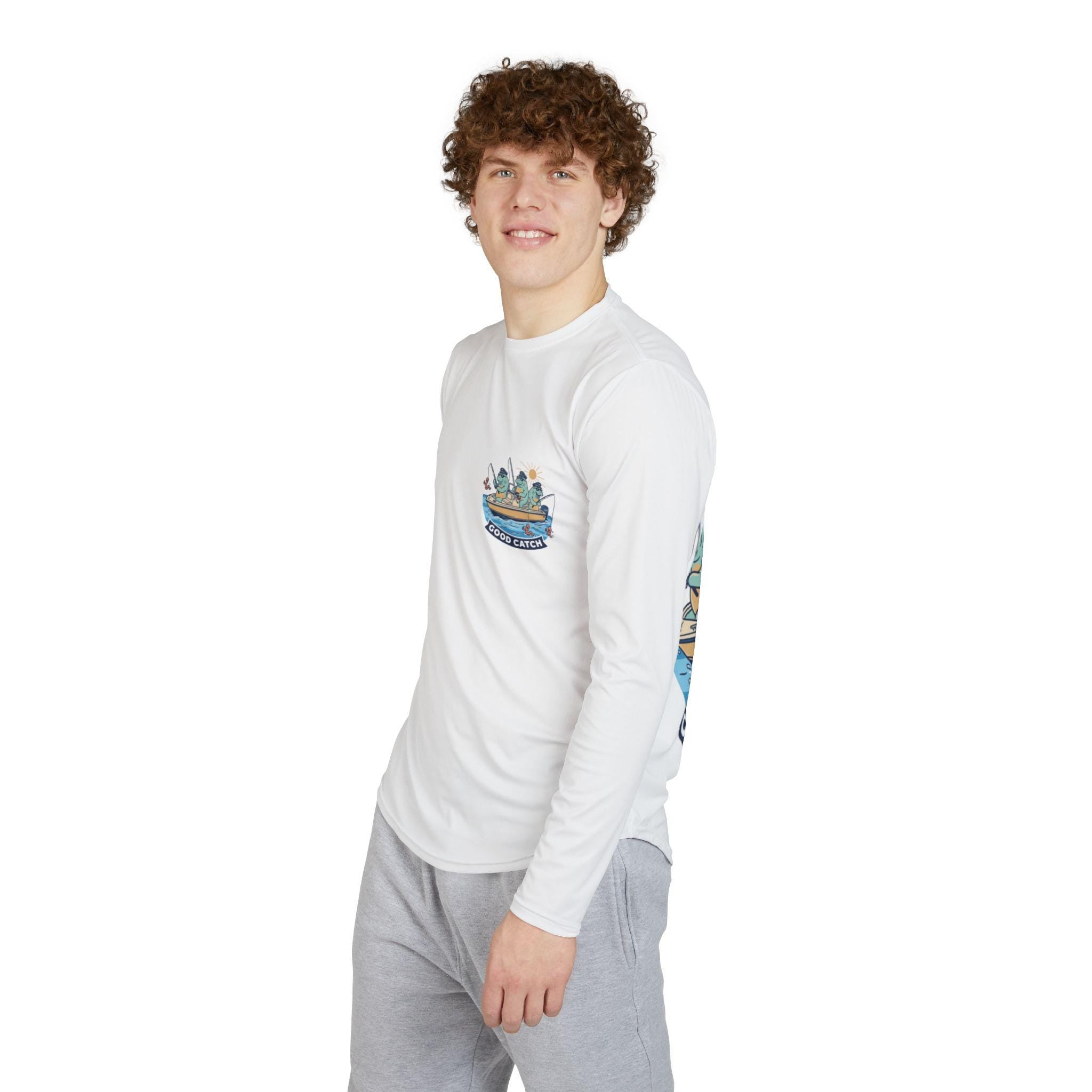 Good Catch Fishing Crew Long Sleeve Shirt | UV Protection
