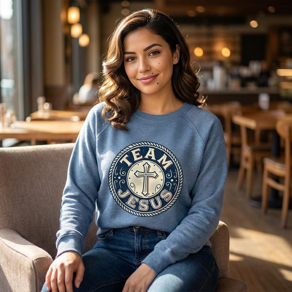 Team Jesus crewneck | Christian cross sweatshirt