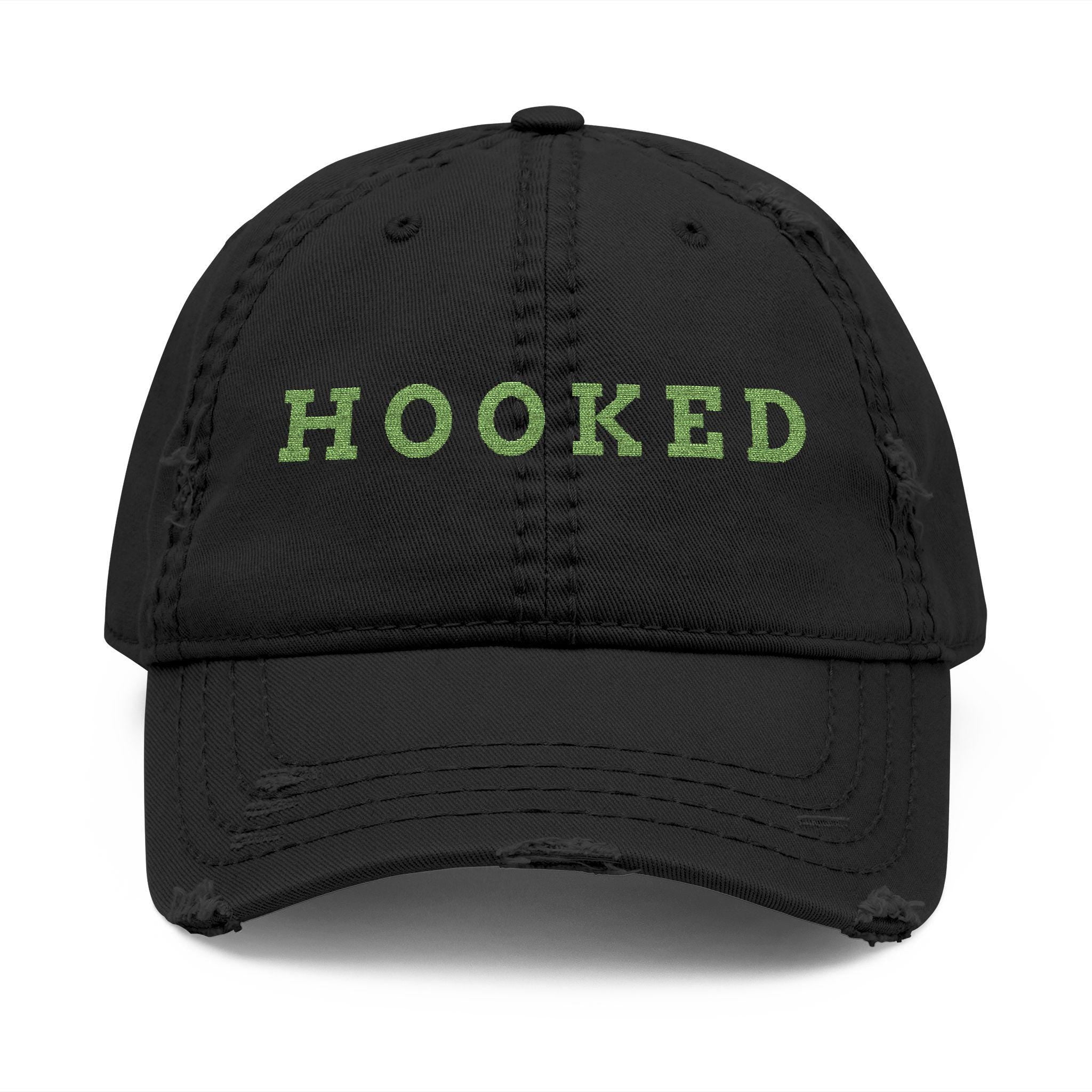 Hooked Embroidered Hat | Distressed Dad Hat