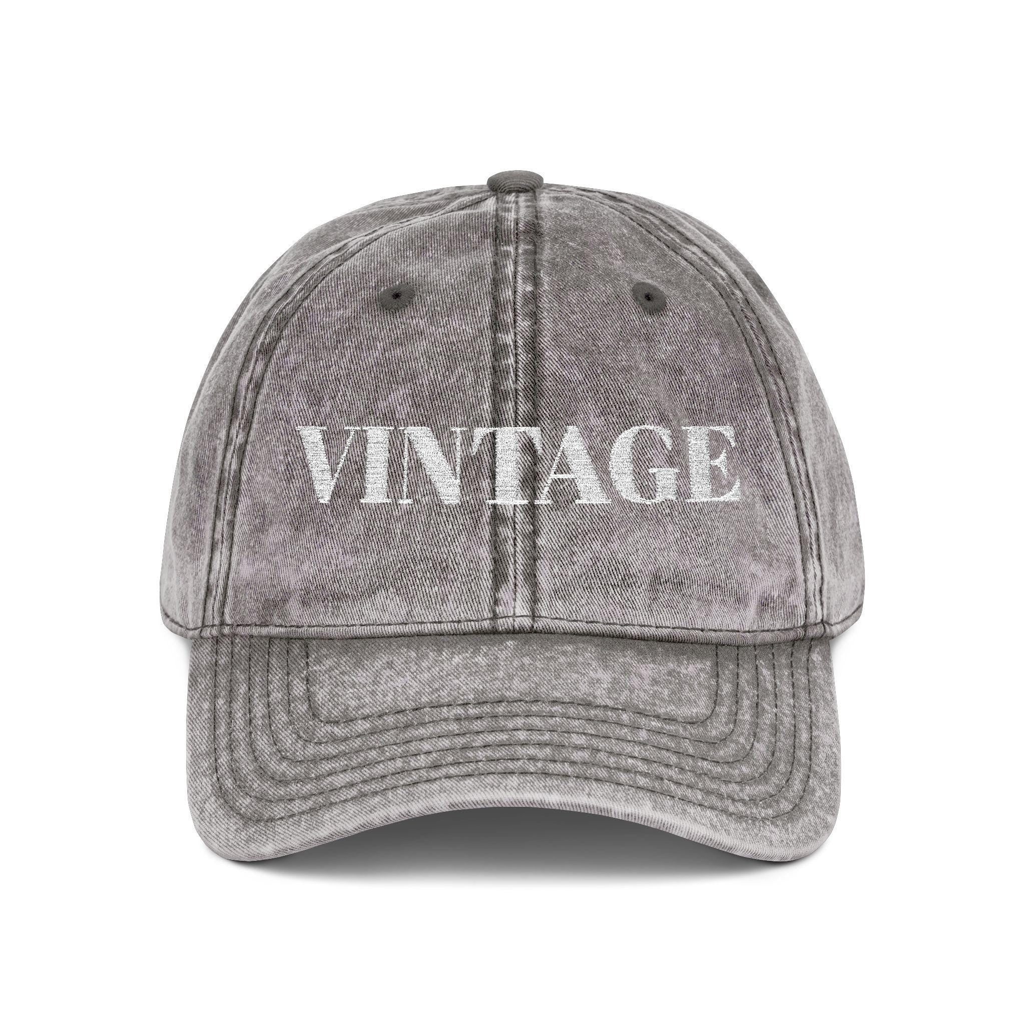 Vintage embroidered cap | distressed text dad hat