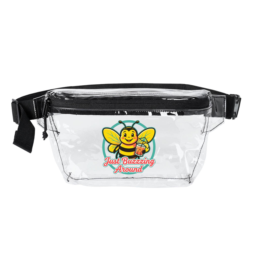 Just Buzzing Around bee design Fanny Pack | Transparent or Black