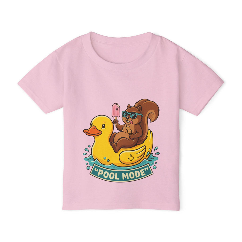 Squirrel on Duck Float 'Pool Mode' Toddler T-shirt | Summer Swim