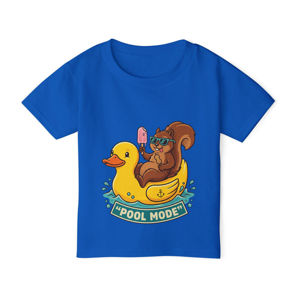 Squirrel on Duck Float 'Pool Mode' Toddler T-shirt | Summer Swim