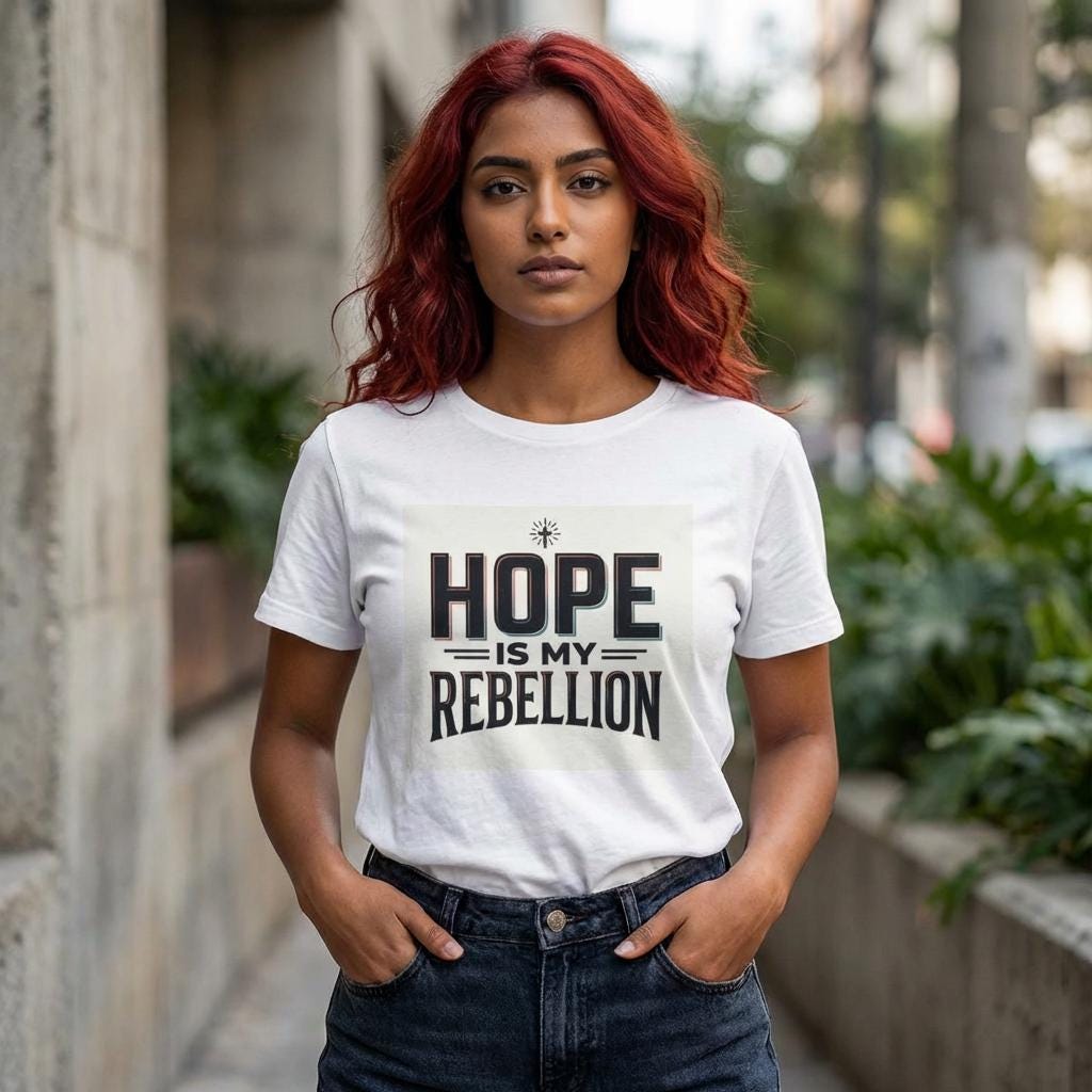 Hope Is My Rebellion T-Shirt | Graphic Typography Tee