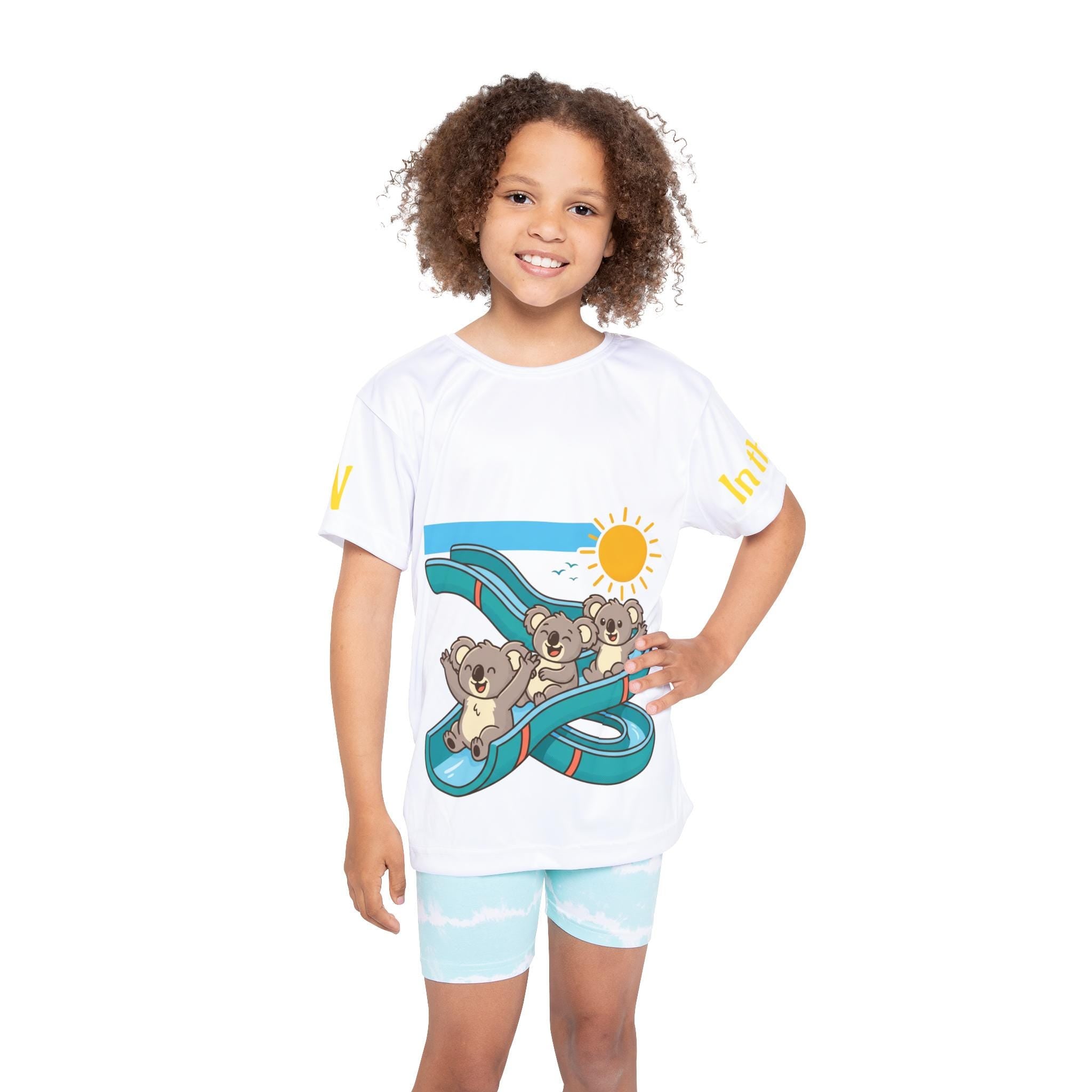 Koala Water Slide Kids Jersey | Summer Animal Tee