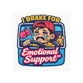Emotional Support Driver Magnet | Crying Cartoon Car Decal