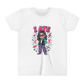 I ATE Kid Tee | Cartoon Girl Candy Snack Graphic, Youth T-Shirt