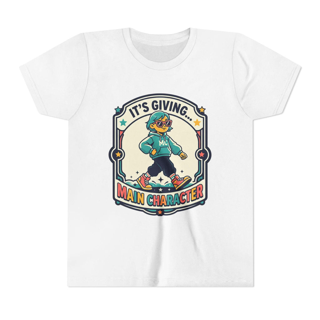 Youth Main Character Duck Graphic Tee | Retro Arcade Style Shirt