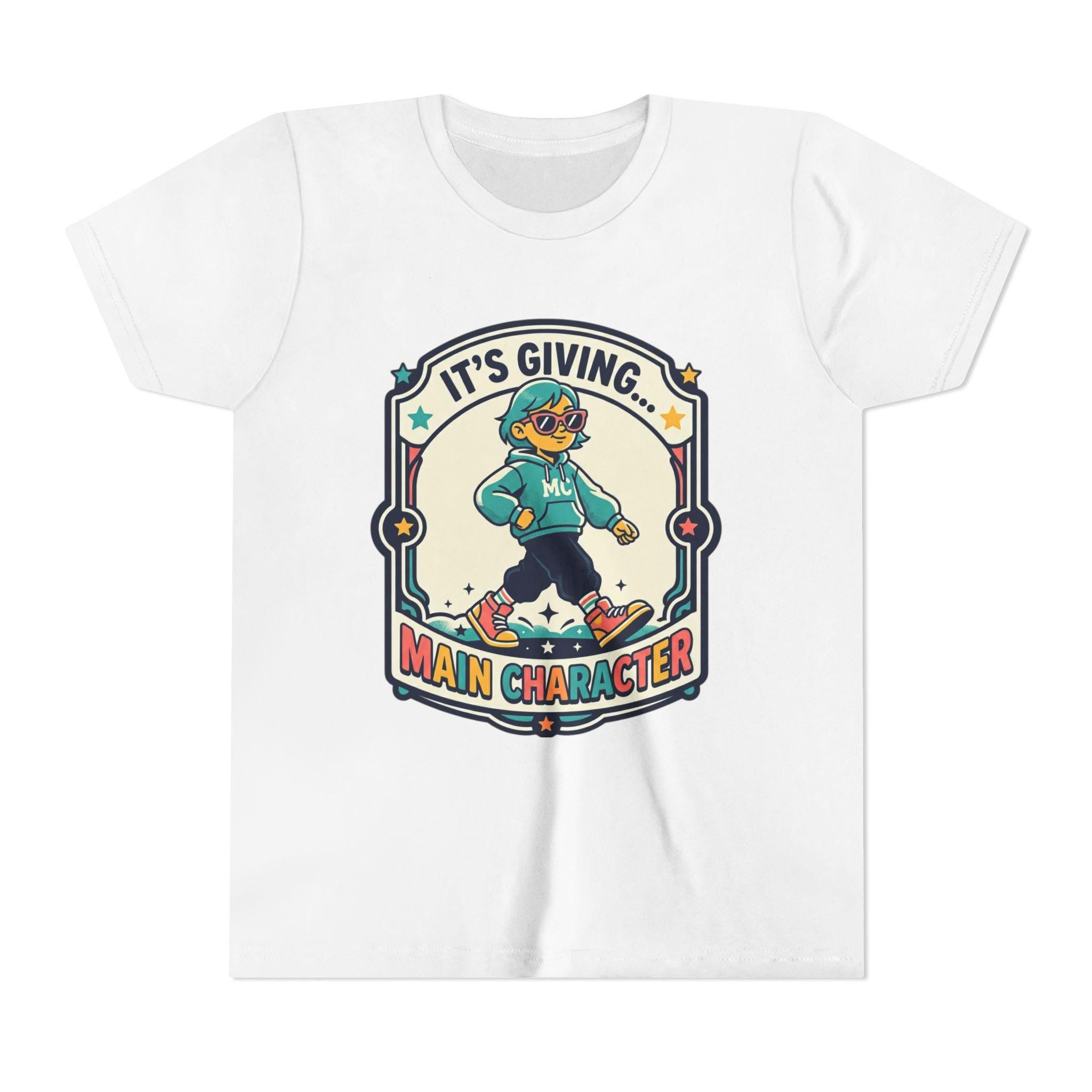 Youth Main Character Duck Graphic Tee | Retro Arcade Style Shirt