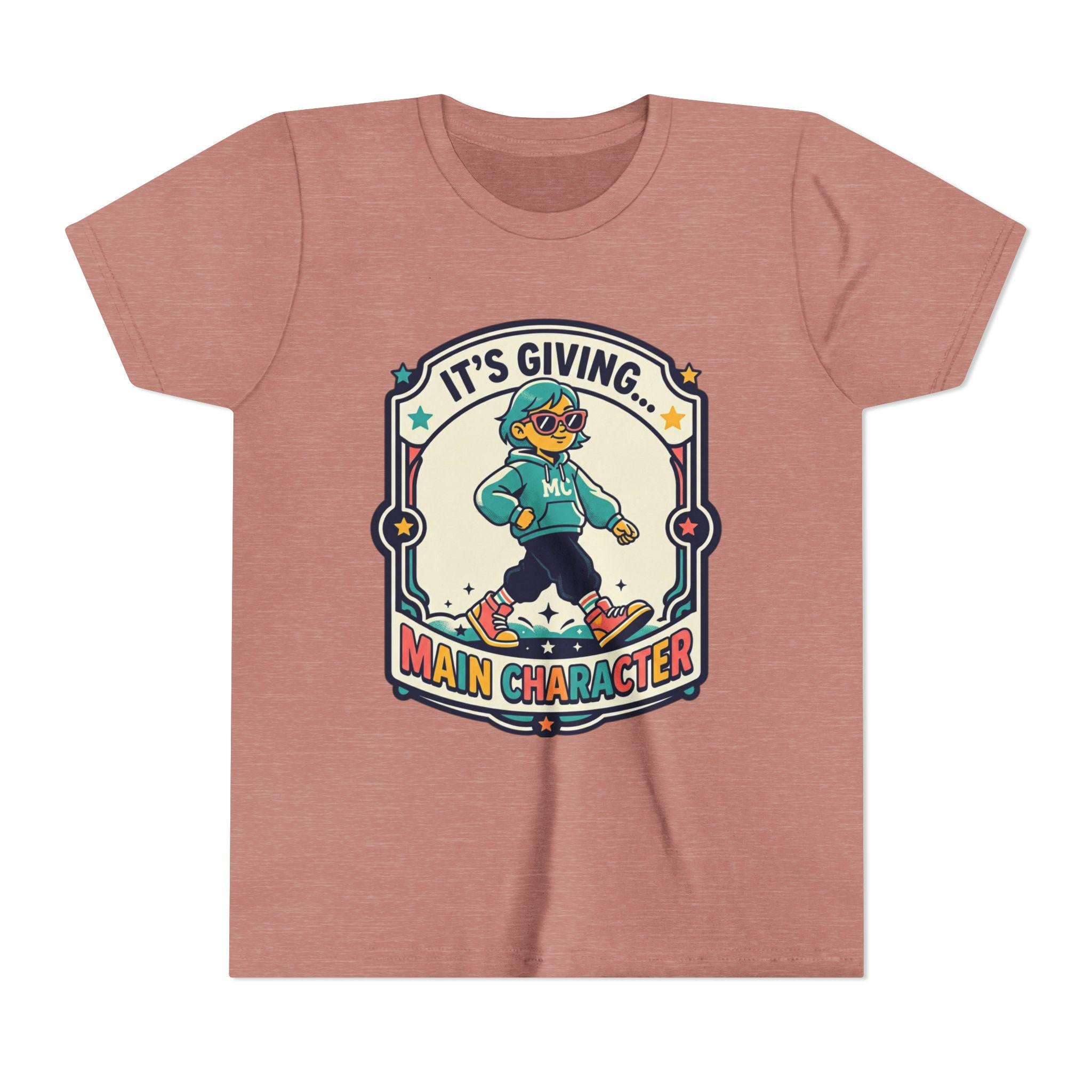 Youth Main Character Duck Graphic Tee | Retro Arcade Style Shirt