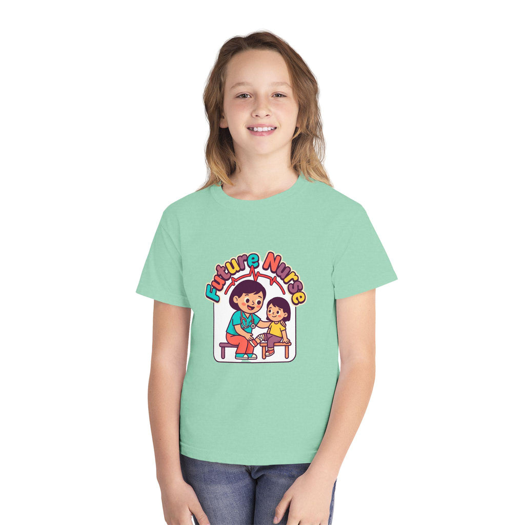 Youth Future Nurse Tee | Playful Healthcare Illustration, Pediatric Care Shirt