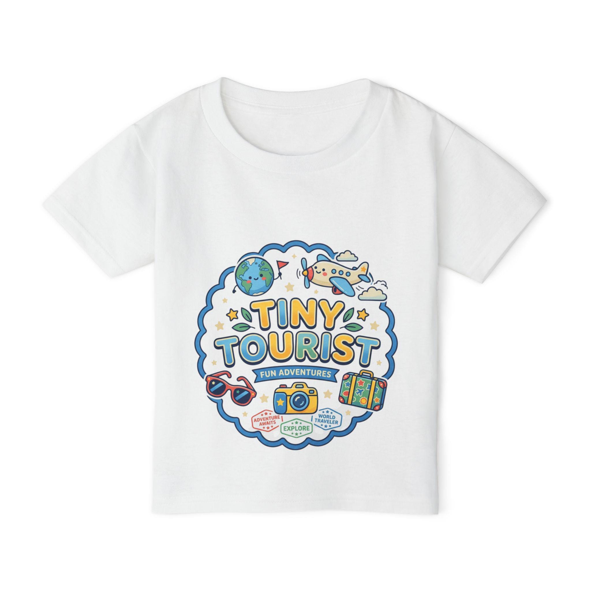 Tiny Tourist Toddler T-Shirt | Kids Travel Shirt, Camera Passport Design