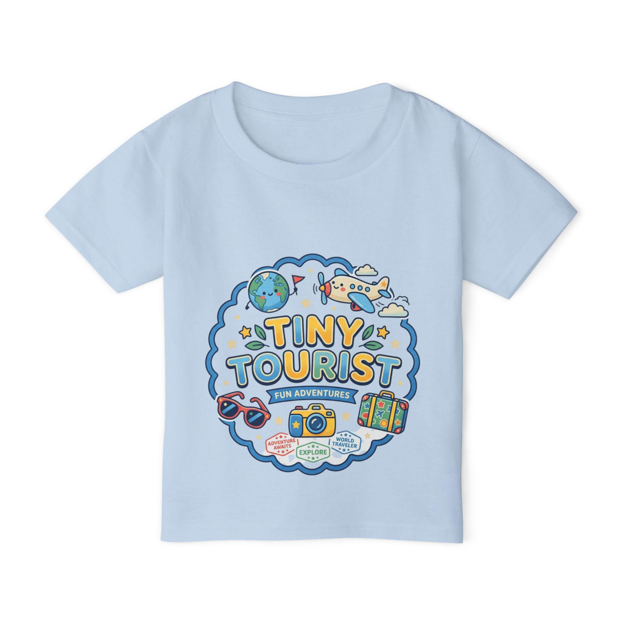 Tiny Tourist Toddler T-Shirt | Kids Travel Shirt, Camera Passport Design