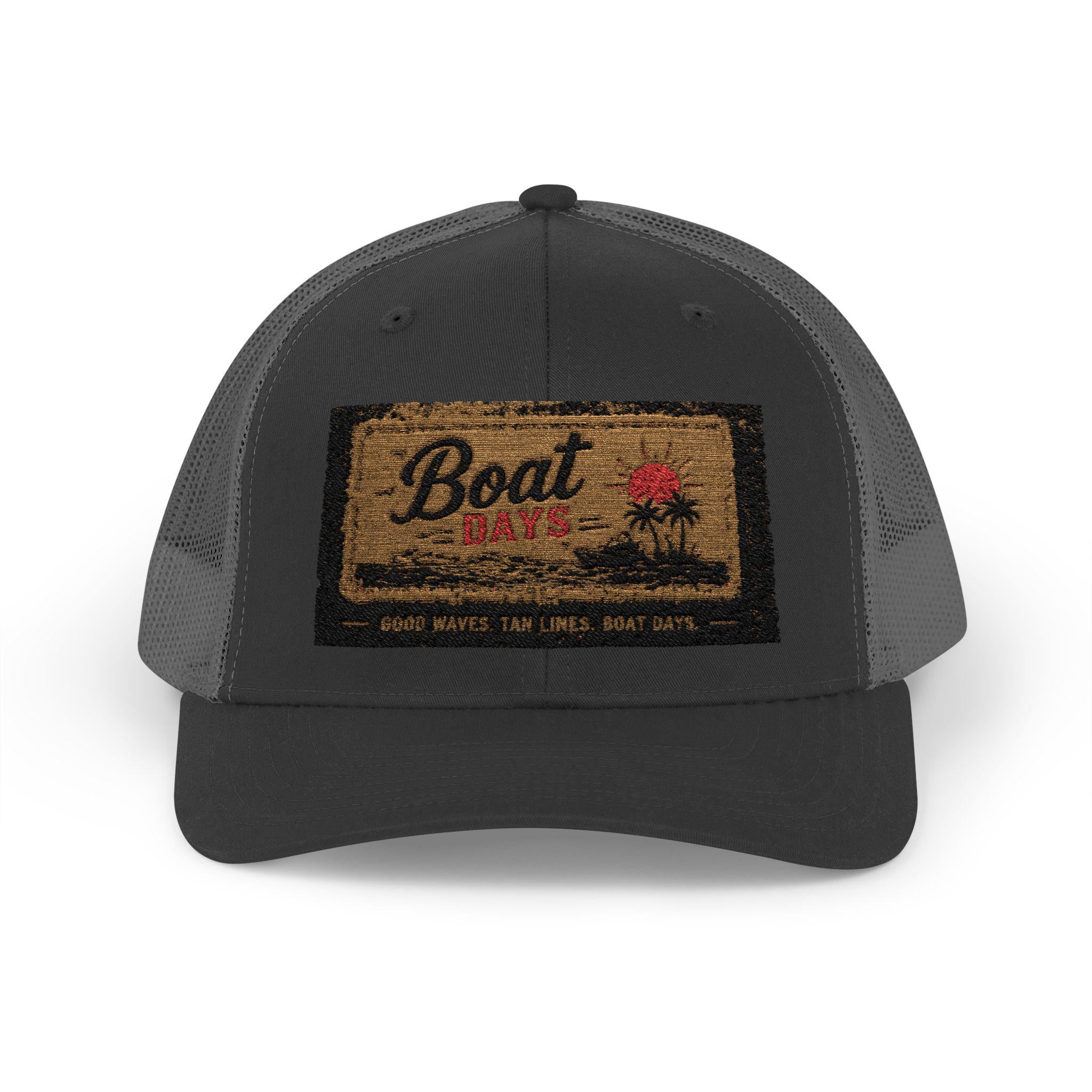 Boat Co. Doormat Graphic Trucker Cap | Vintage Nautical Patch