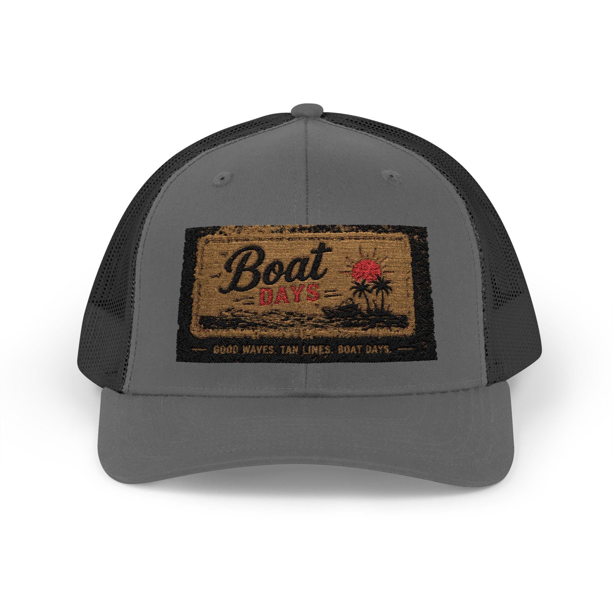 Boat Co. Doormat Graphic Trucker Cap | Vintage Nautical Patch