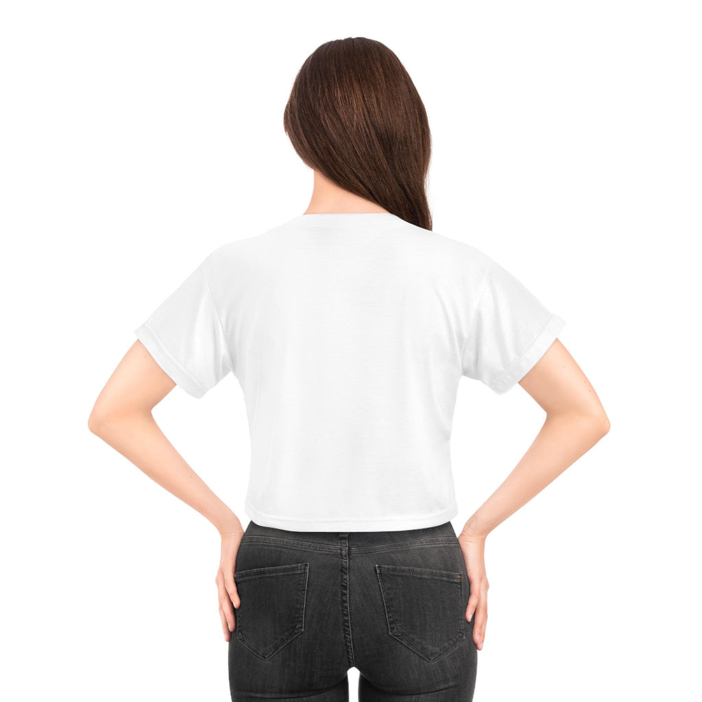 Starfish Tan Lines Crop Tee | Retro Beach Ocean Graphic