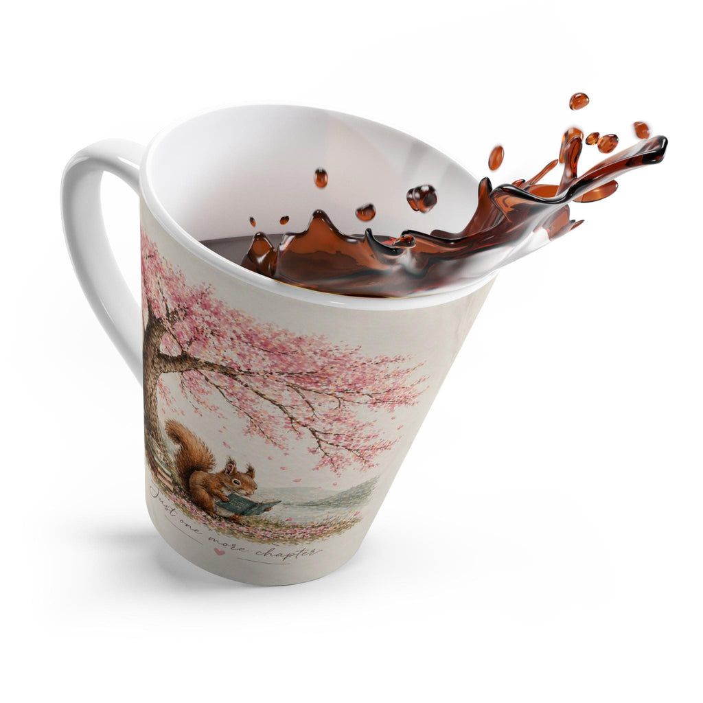 Cherry Blossom Squirrel Latte Mug | Reading Tree Ceramic Mug