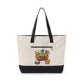 Snack Boss Tote Bag | Zippered Canvas, Retro Illustration