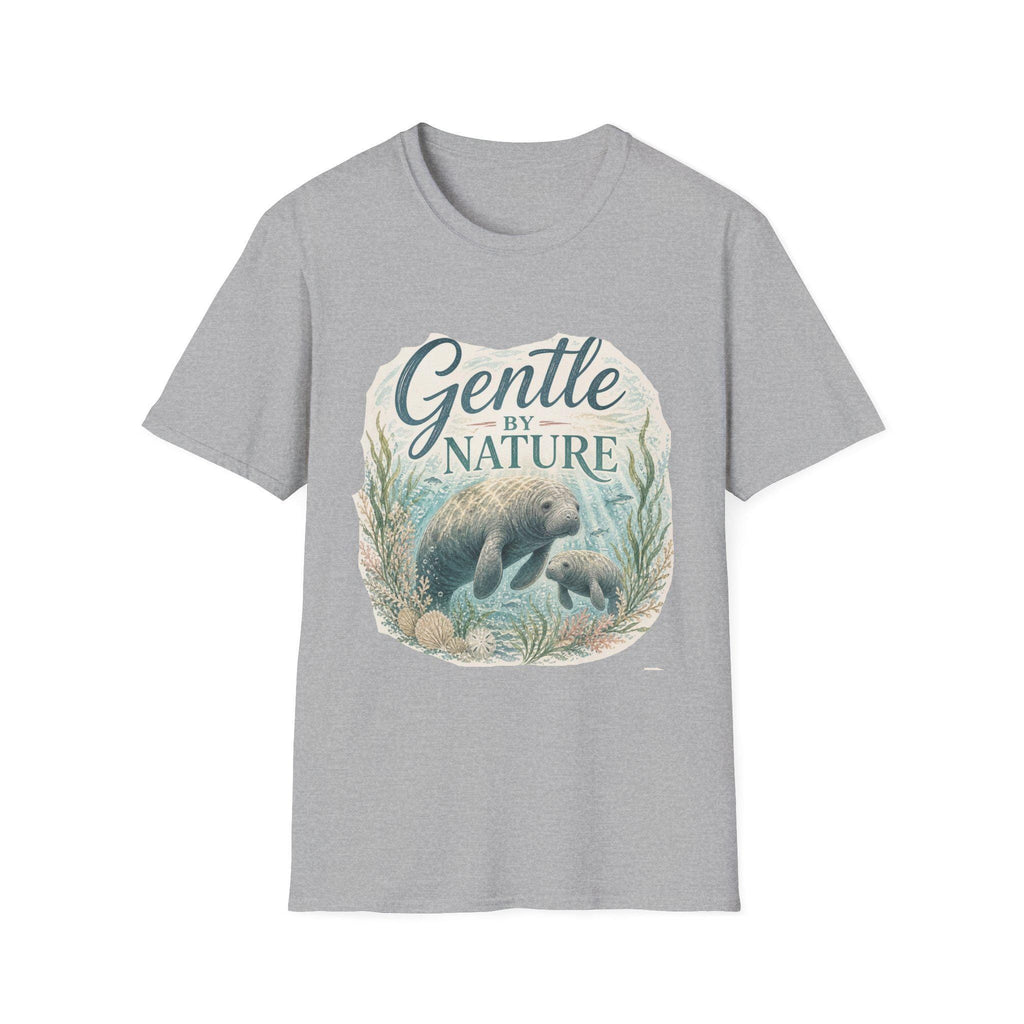 Gentle by Nature Manatee Illustration T-Shirt | Ocean Wildlife Tee