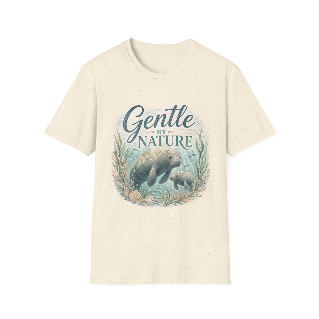 Gentle by Nature Manatee Illustration T-Shirt | Ocean Wildlife Tee