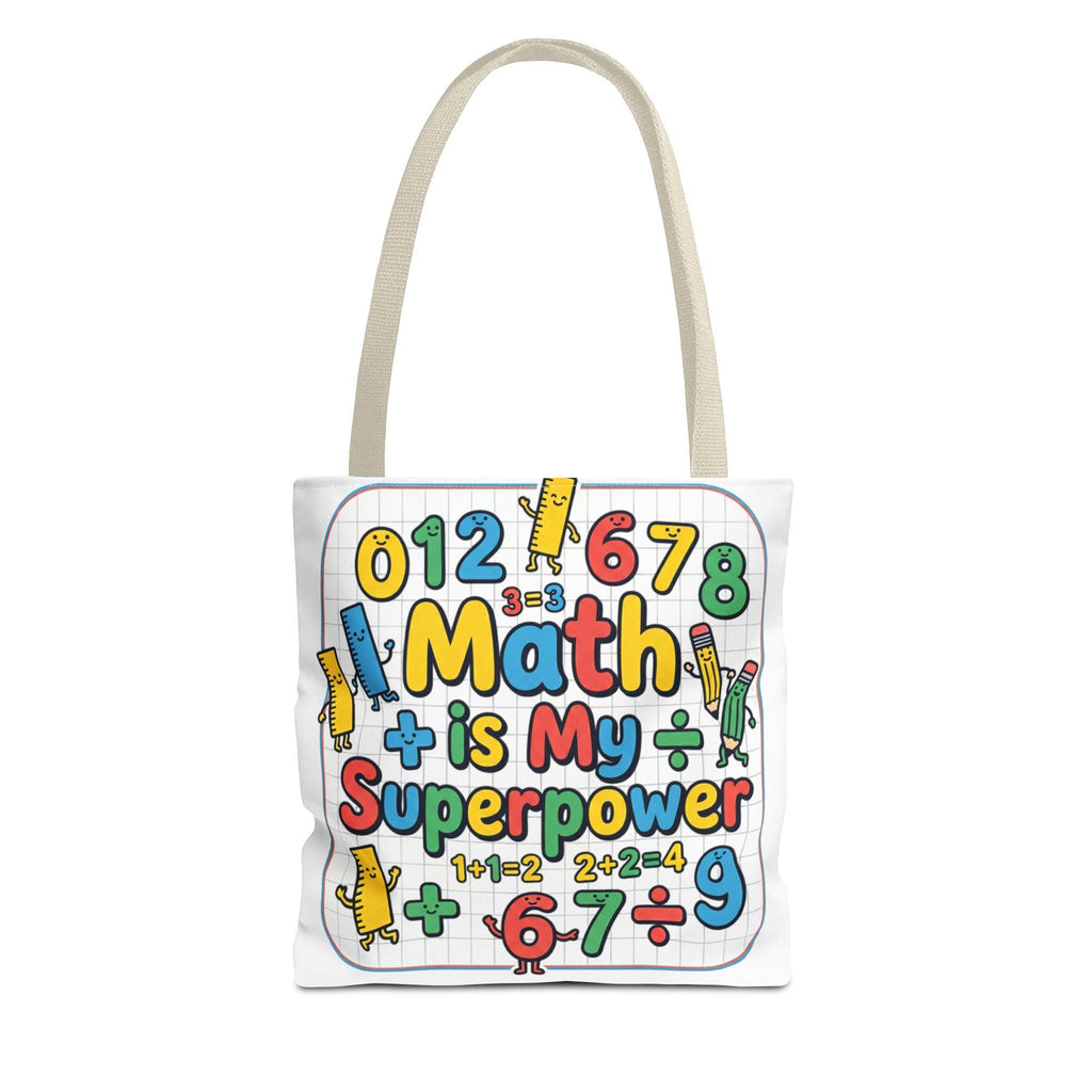Math Superpower Tote Bag | Teacher School Math Design