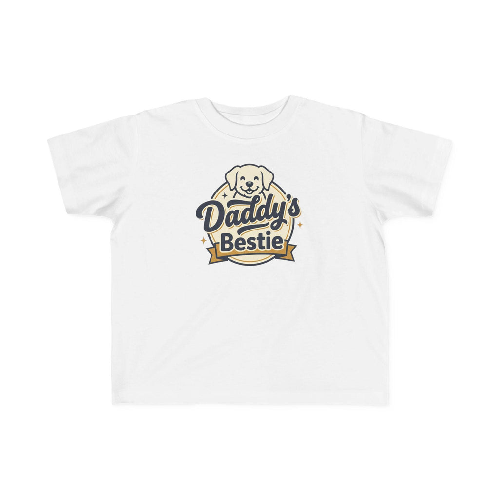 Daddy's Bestie Toddler Tee | Puppy Graphic, Kids Shirt
