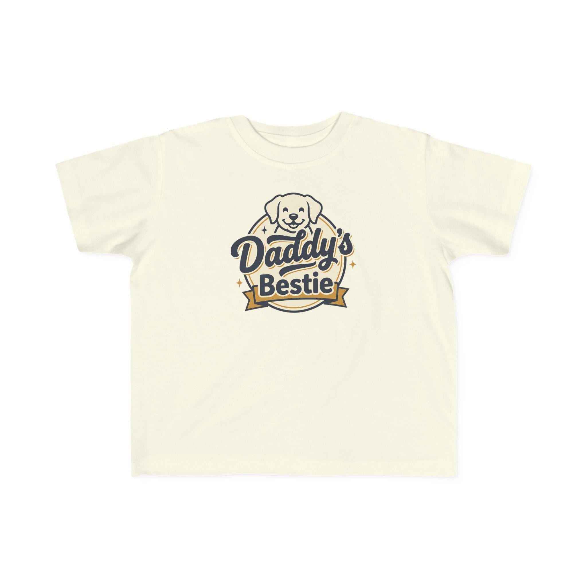 Daddy's Bestie Toddler Tee | Puppy Graphic, Kids Shirt