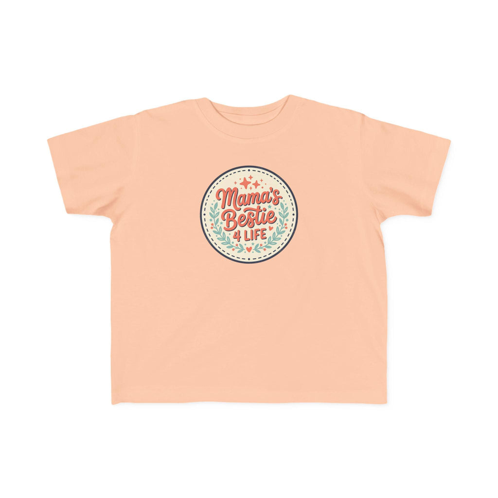 Mama's Bestie & Life toddler tee | retro badge design