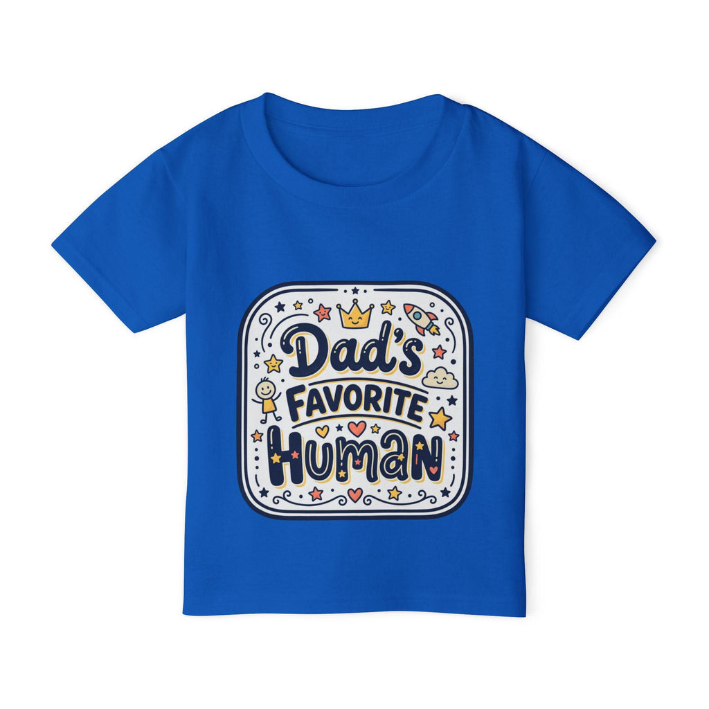 Dad's Favorite Human Toddler T-shirt | Cute Handlettered Kids Tee