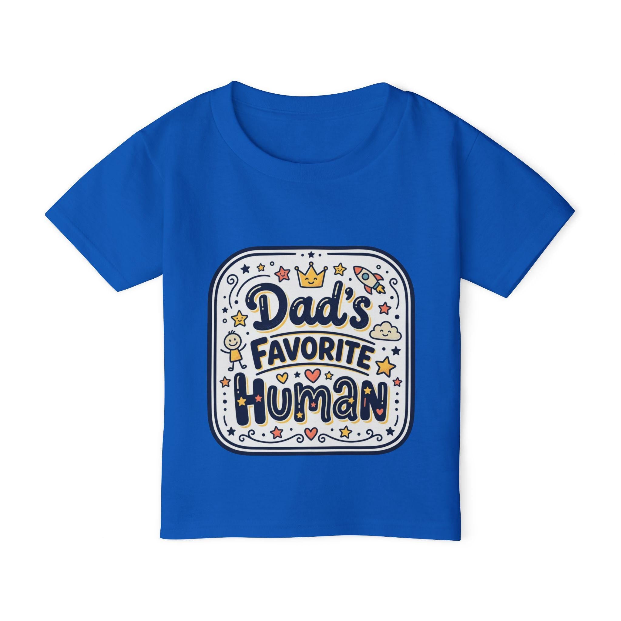 Dad's Favorite Human Toddler T-shirt | Cute Handlettered Kids Tee