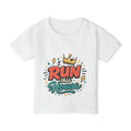 Run This House Toddler T-shirt | Crown Graphic, Bold Retro Script