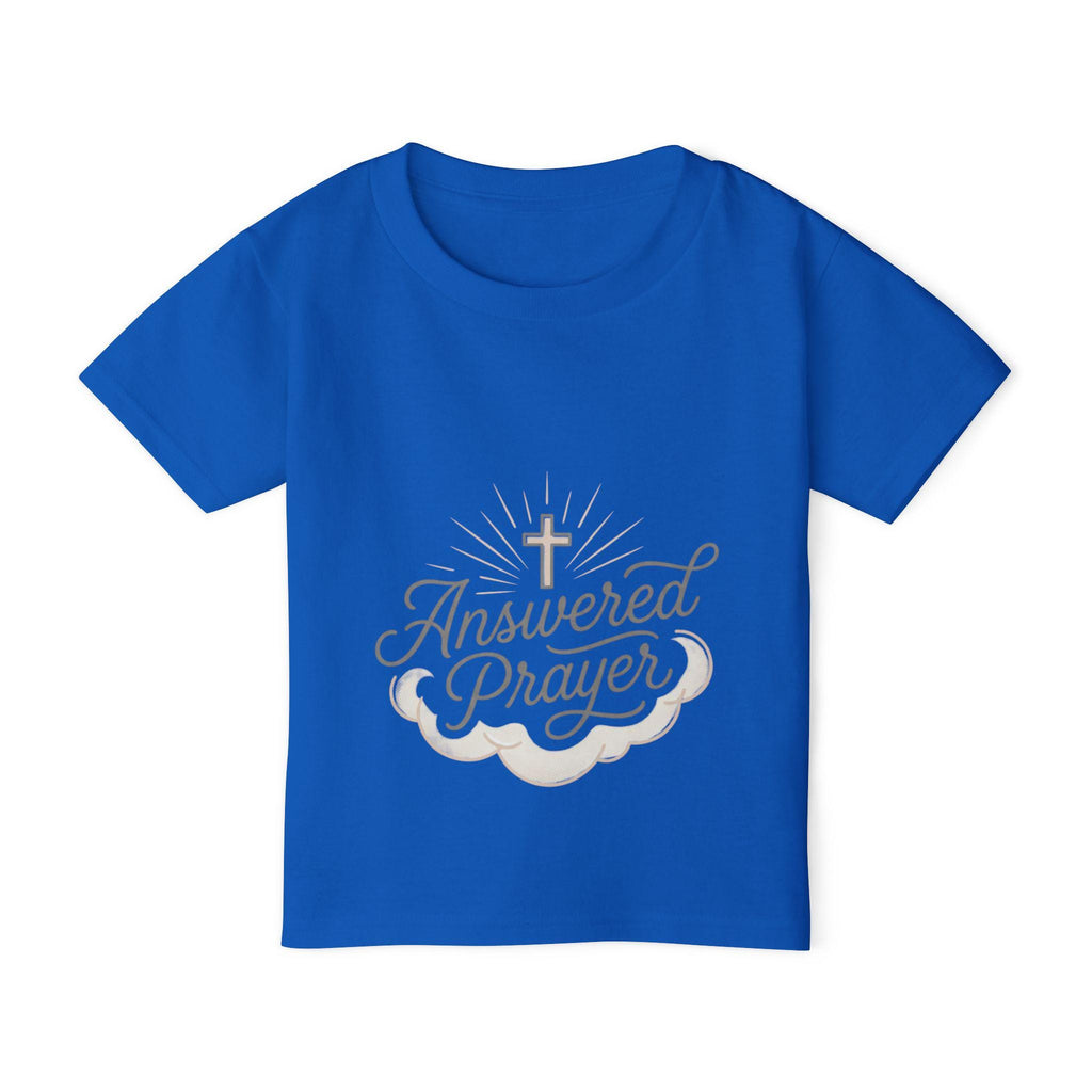 Answered Prayer Toddler T-shirt | Religious Cross Cloud Design