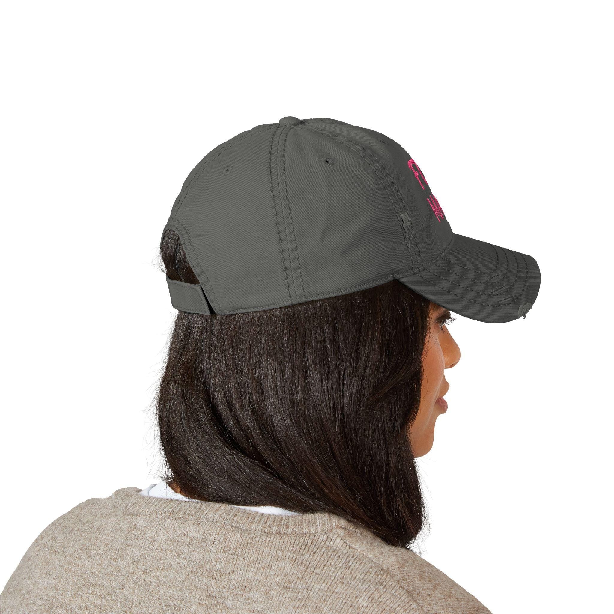 Fur Mama Dad Hat | Embroidered Distressed Cap