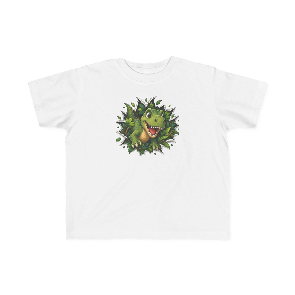 Rex Peeking Dinosaur Toddler Tee | Cute Green Dino Graphic