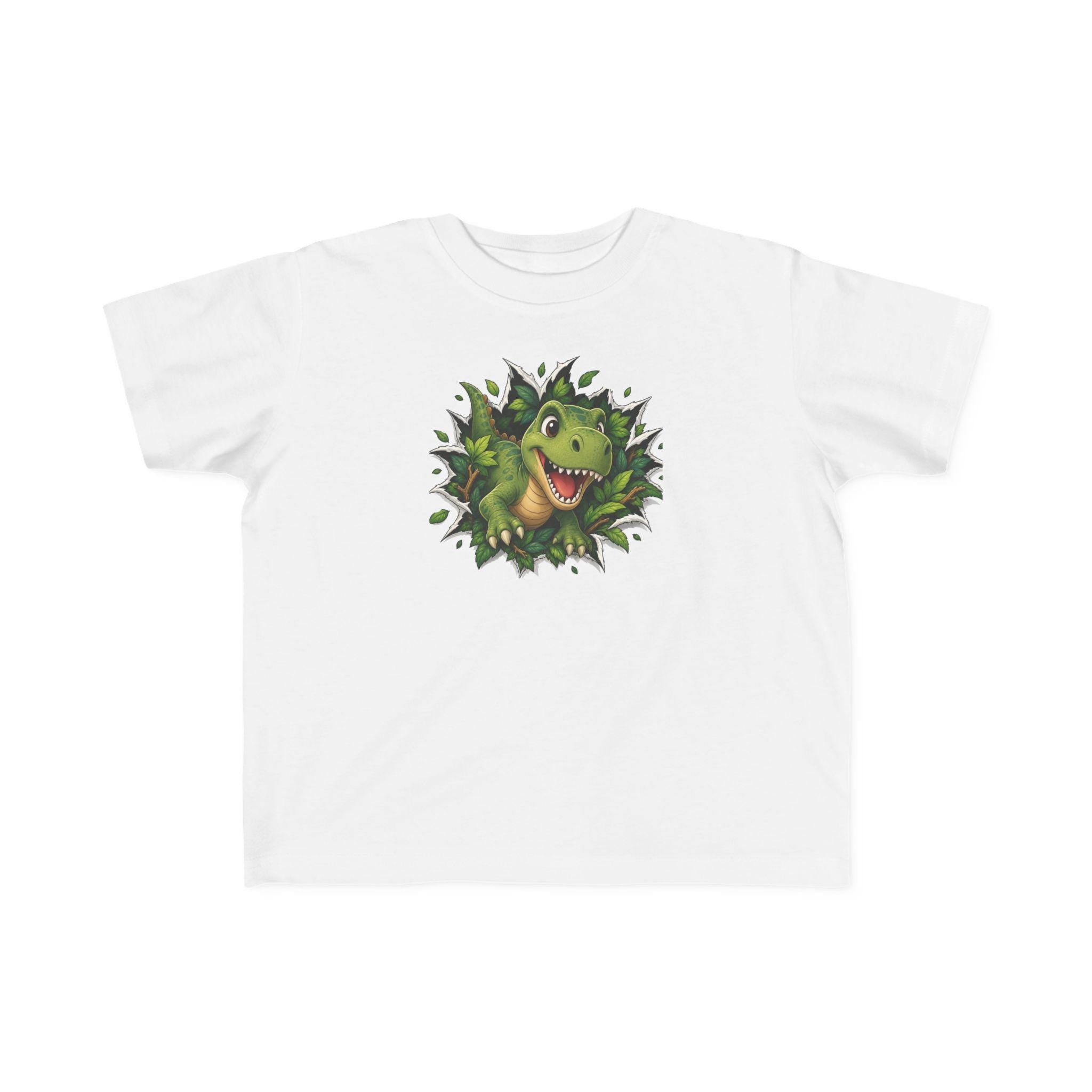 Rex Peeking Dinosaur Toddler Tee | Cute Green Dino Graphic