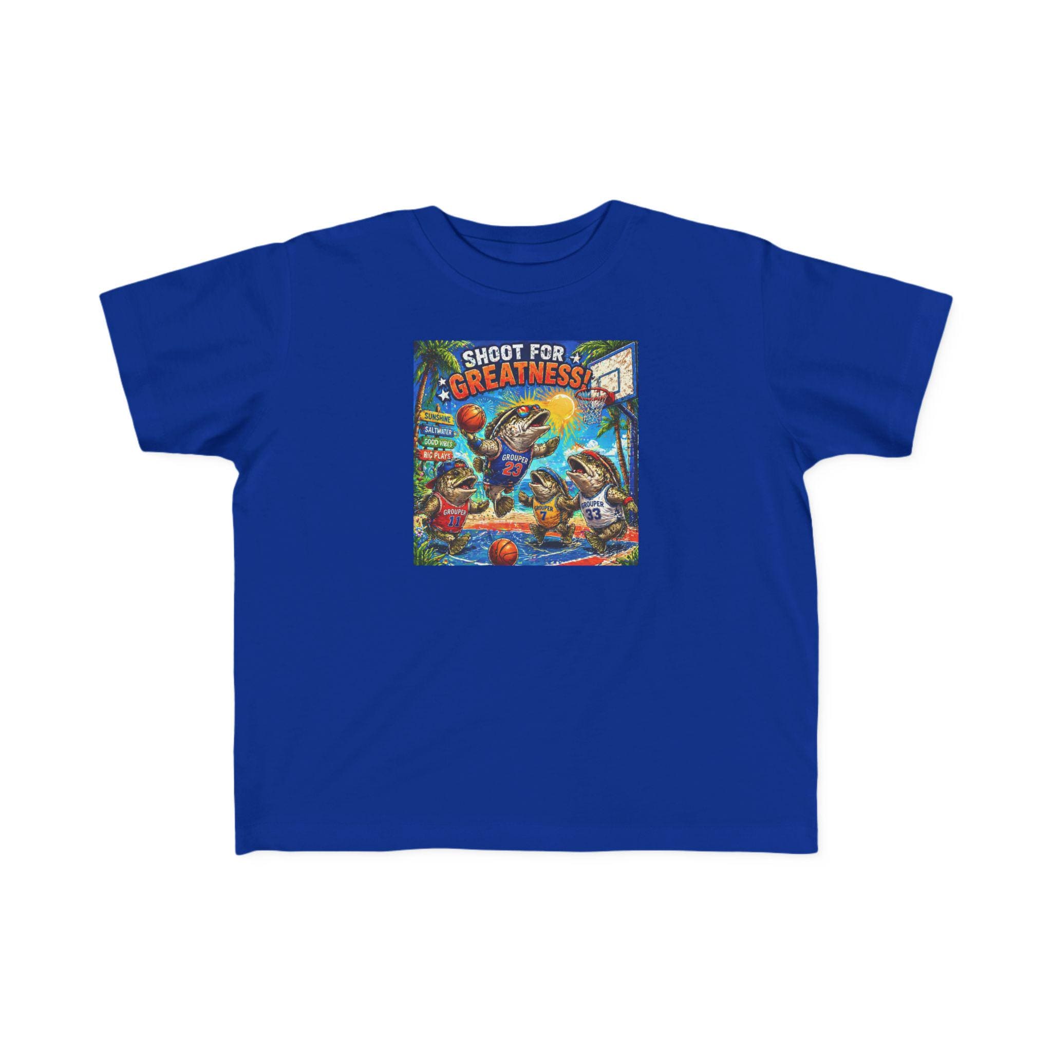 Shoot for Greatness Toddler T-Shirt | Basketball Kids Tee