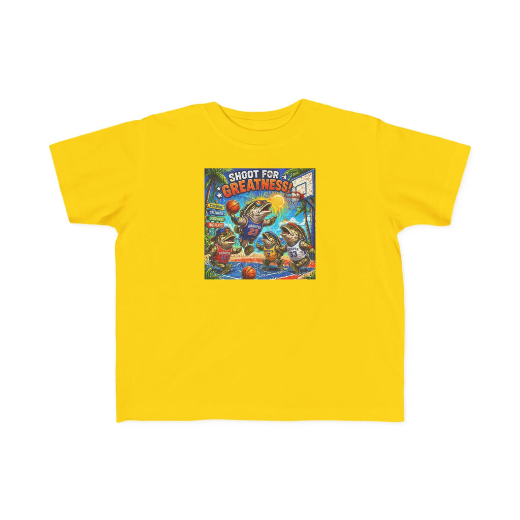 Shoot for Greatness Toddler T-Shirt | Basketball Kids Tee