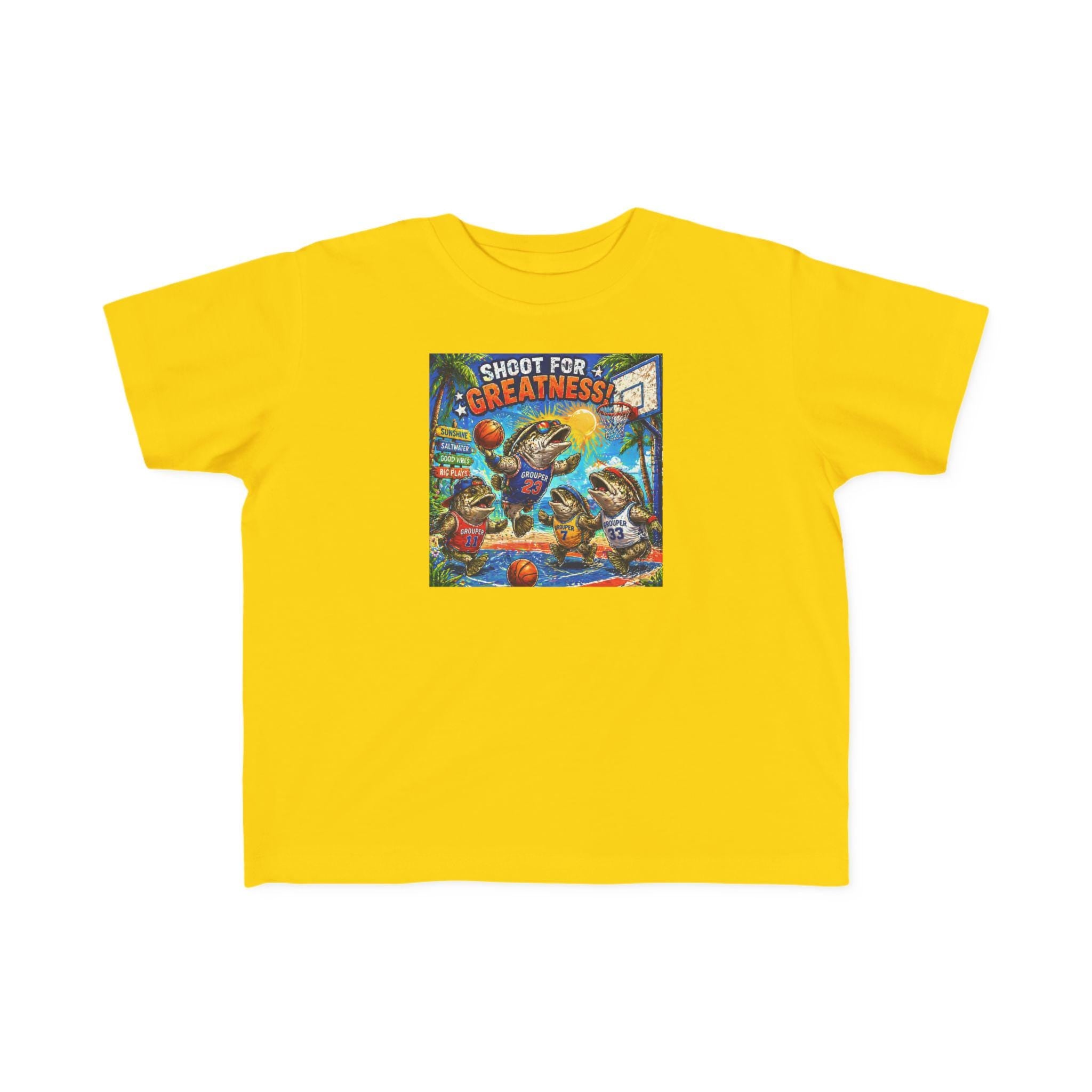 Shoot for Greatness Toddler T-Shirt | Basketball Kids Tee