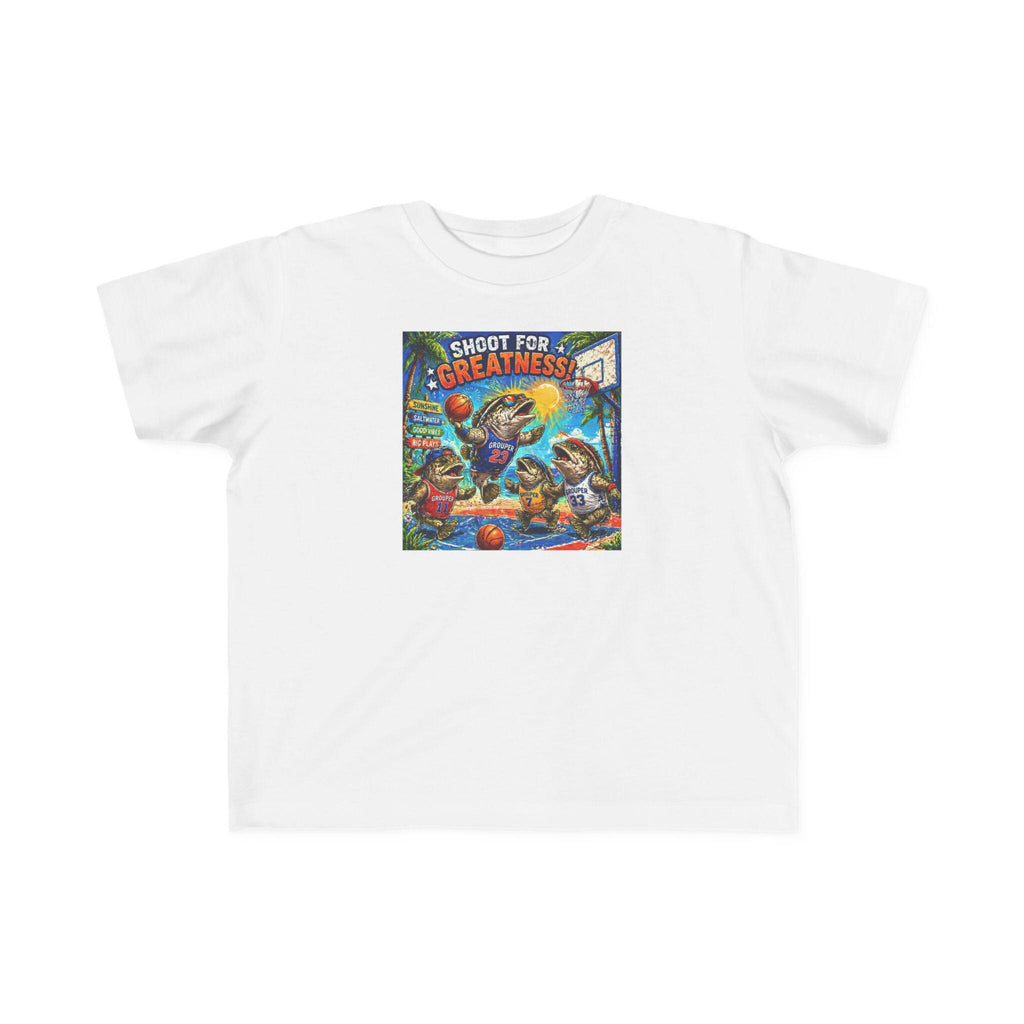 Shoot for Greatness Toddler T-Shirt | Basketball Kids Tee
