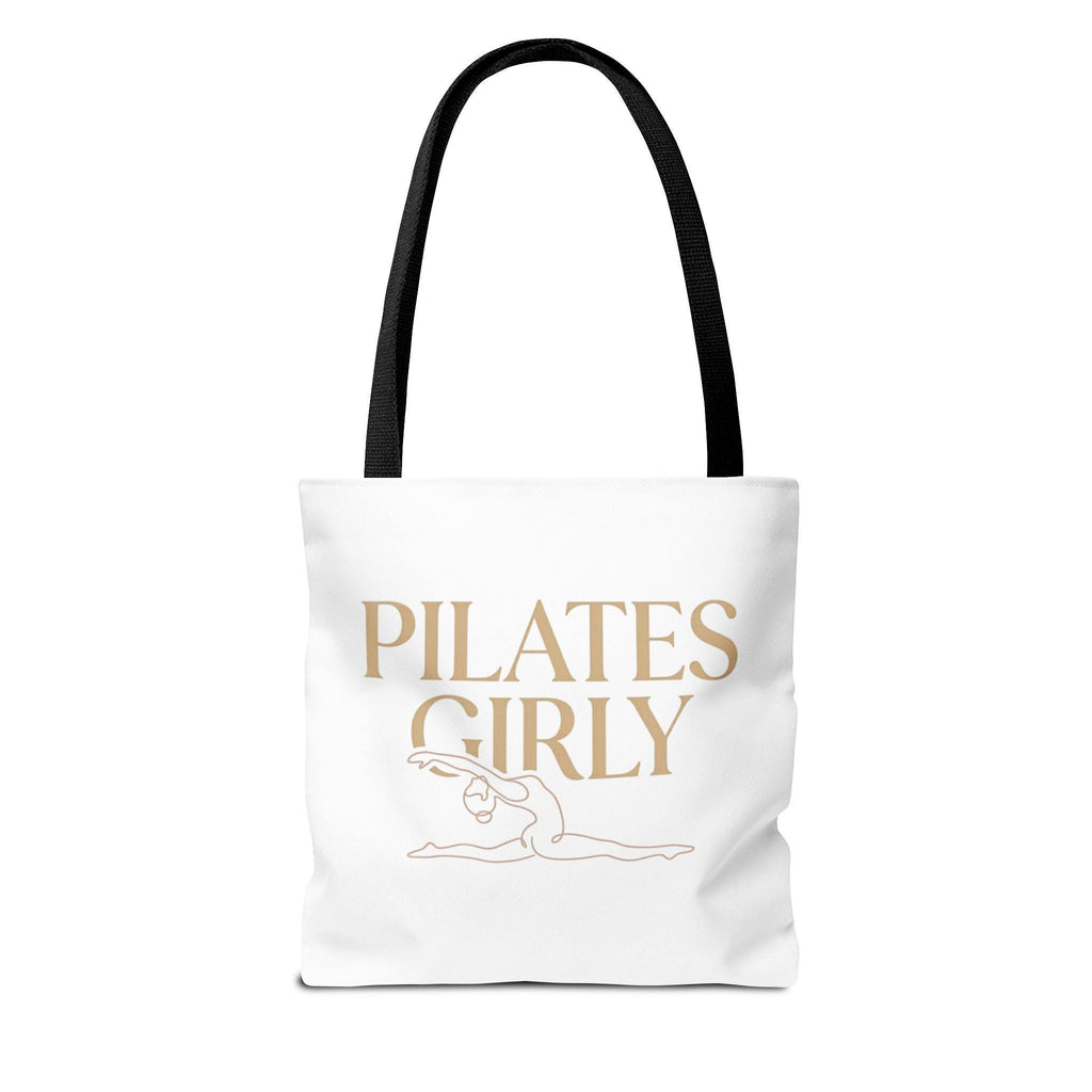 Pilates Girly Tote Bag | Fitness Pilates Illustration, Lightweight Canvas