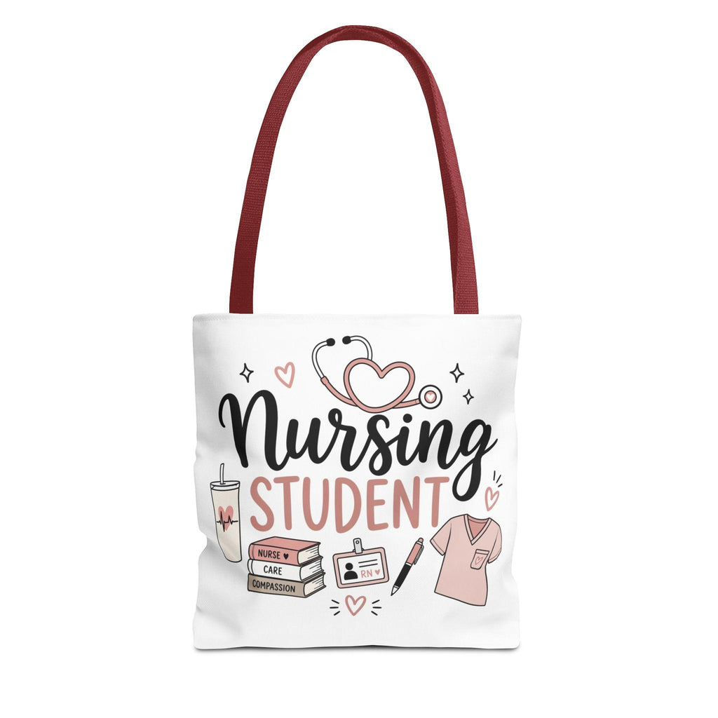 Nursing Student Illustration Tote Bag | Nursing-themed AOP Tote