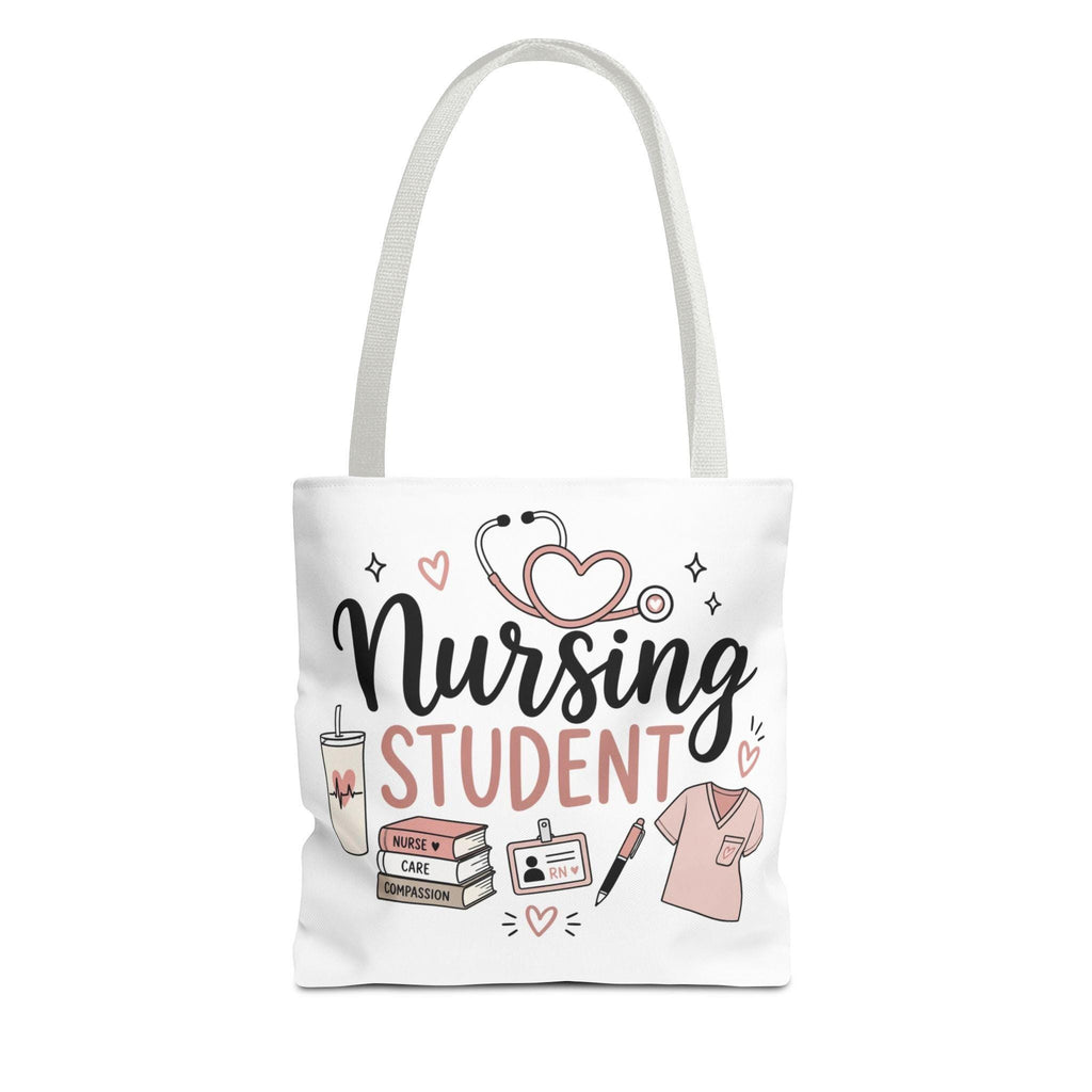 Nursing Student Illustration Tote Bag | Nursing-themed AOP Tote