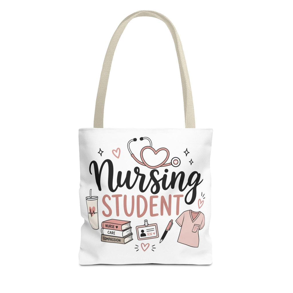 Nursing Student Illustration Tote Bag | Nursing-themed AOP Tote