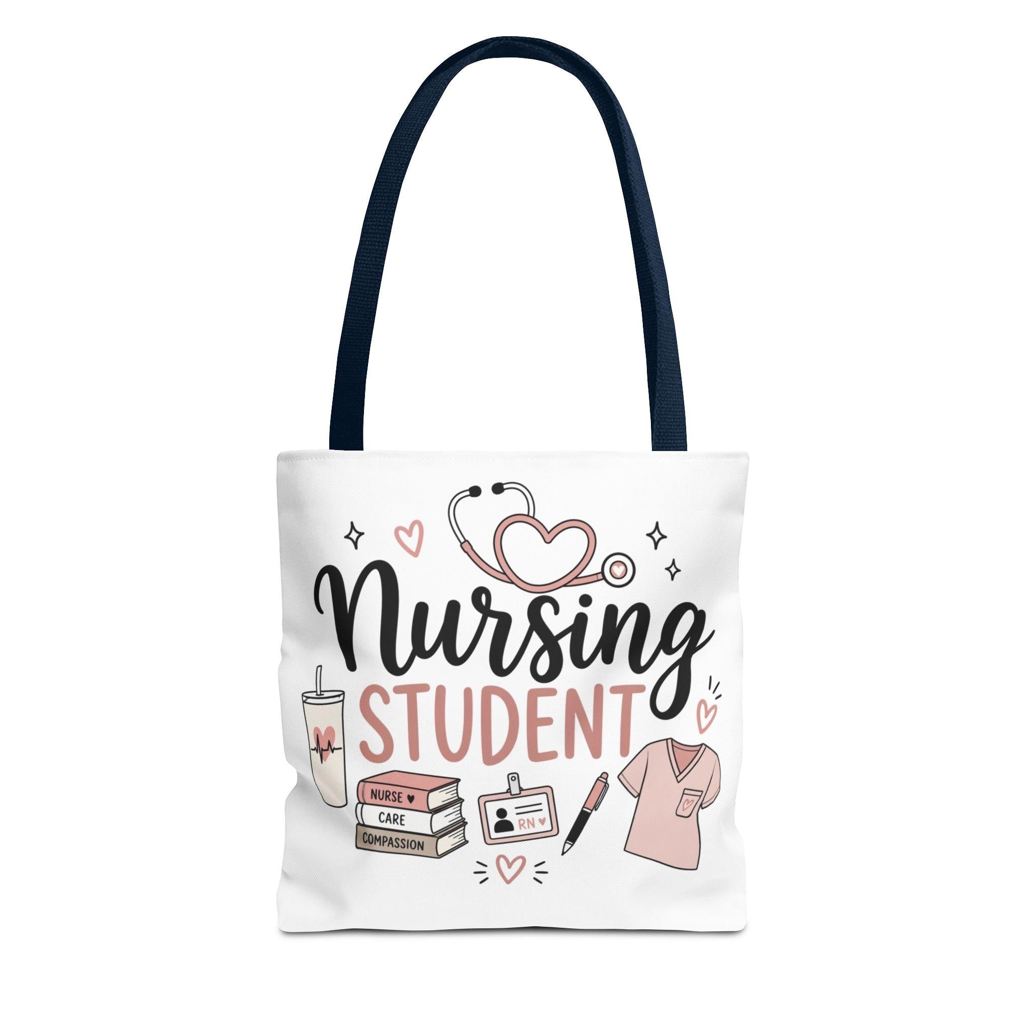 Nursing Student Illustration Tote Bag | Nursing-themed AOP Tote