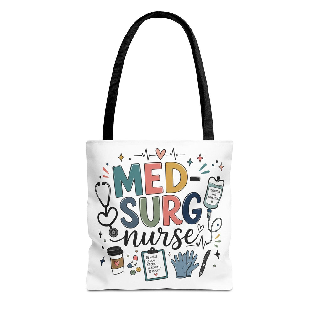 Med-Surg Nurse tote bag | Medical Nursing design, stethoscope IV clipboard