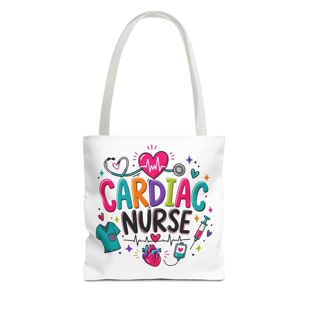 Cardiac Nurse Tote Bag | Heartbeat Stethoscope Scrubs Medical Design