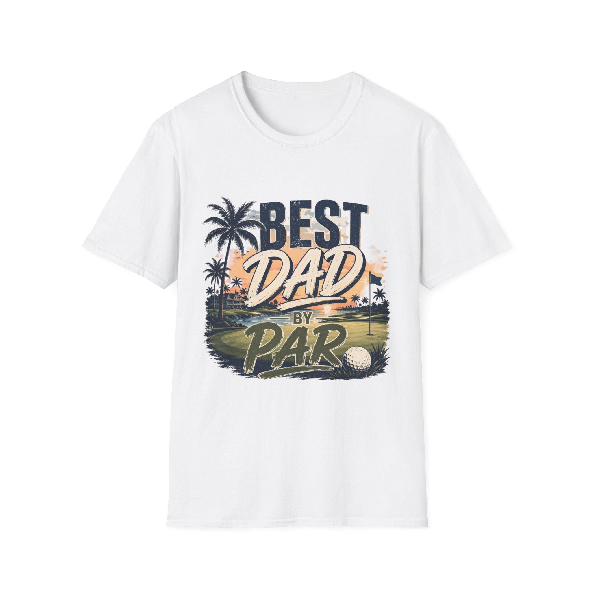 Best Dad by Par T-Shirt | Golf Father's Day Vintage Golf Course Design