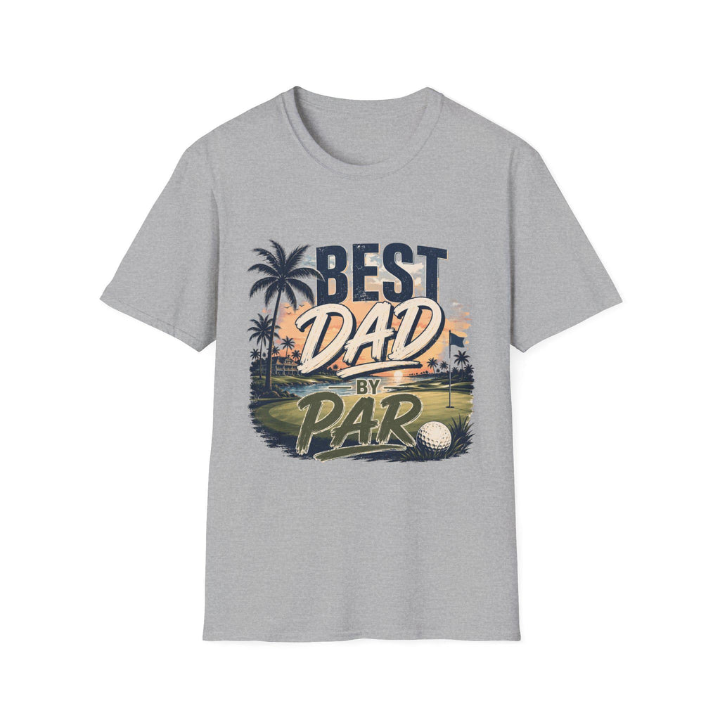 Best Dad by Par T-Shirt | Golf Father's Day Vintage Golf Course Design