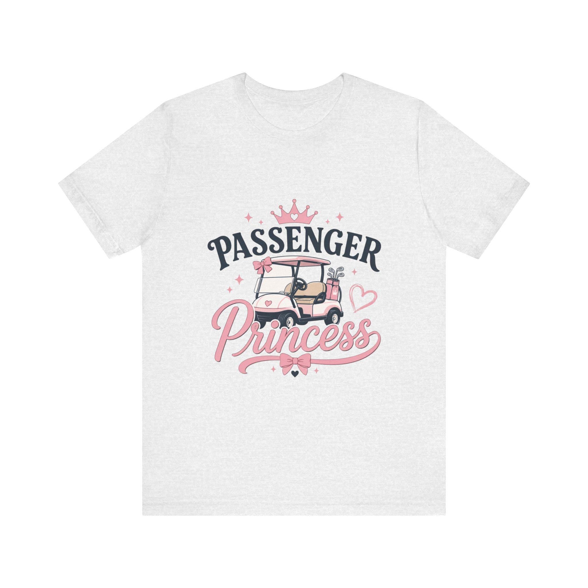 Passenger Princess Golf Cart T-Shirt | Pink Crown, Cute Golf Tee